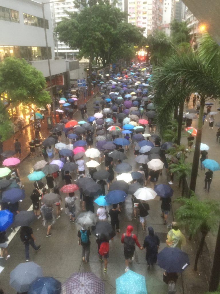 Henessey Road Wanchai 18 August 2019 Protests