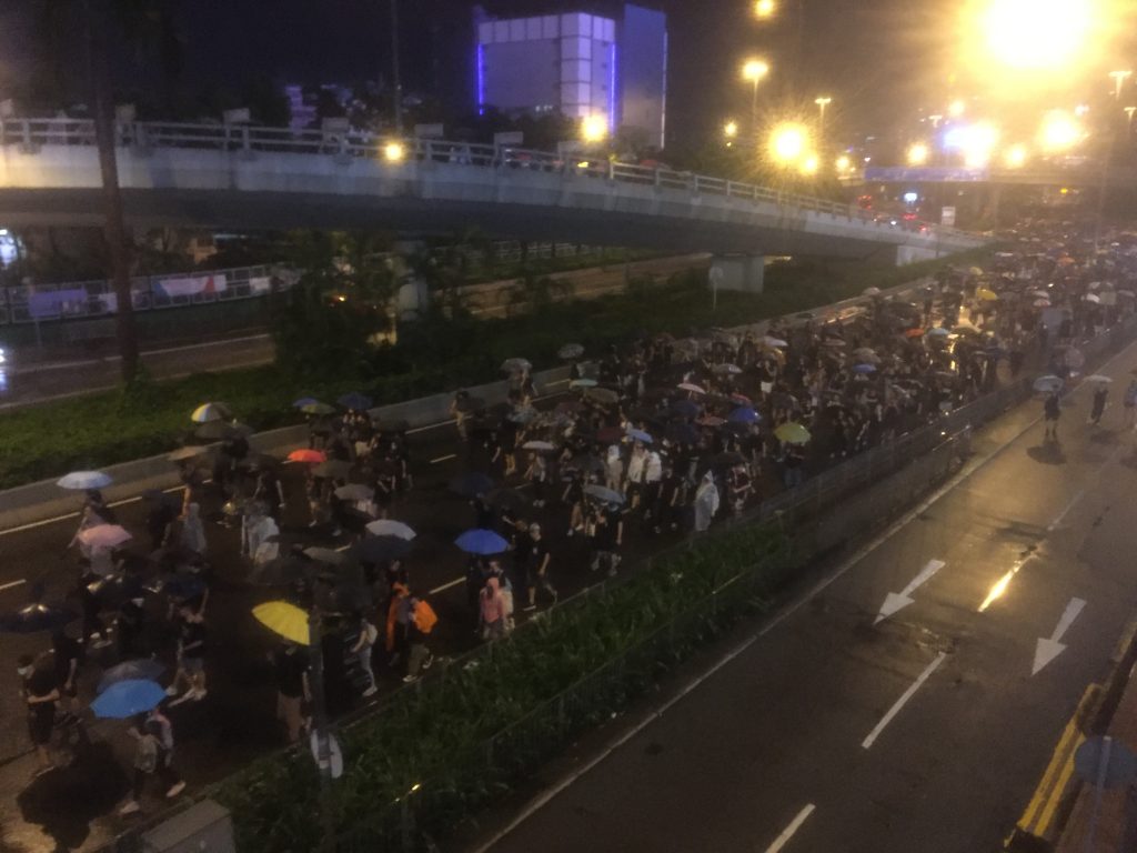 Wanchai Evening Protests
