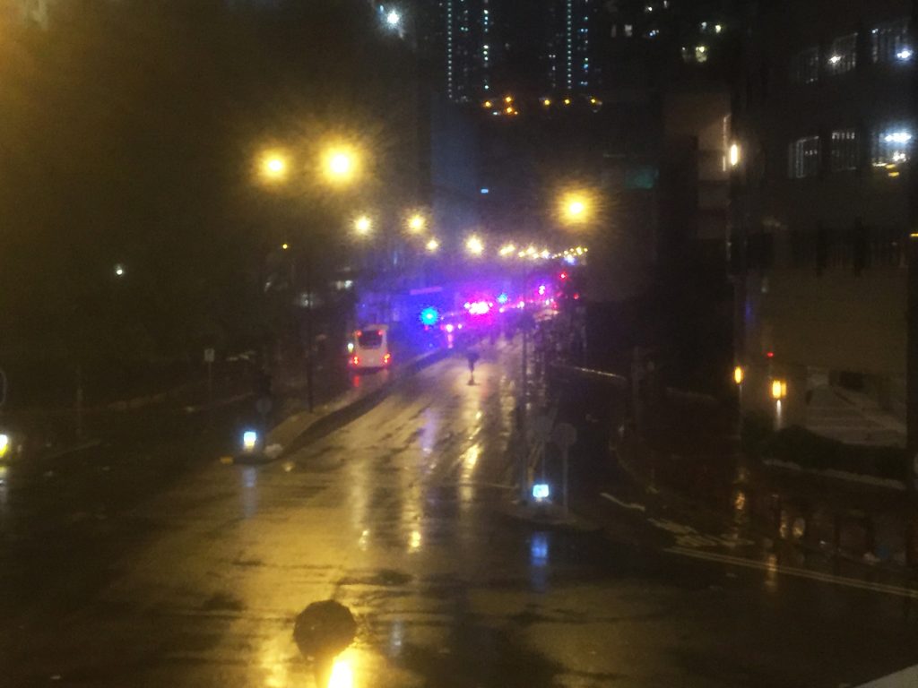 Police Vans on Yeung Uk Road